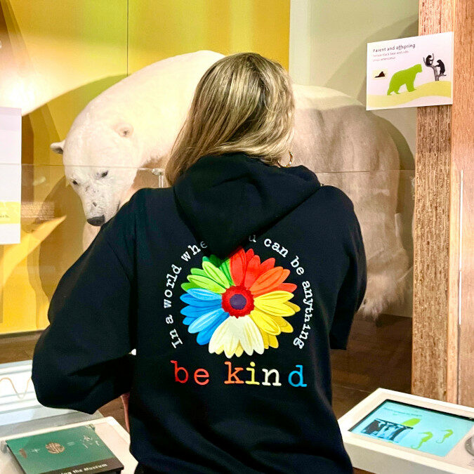 be kind black hoodie